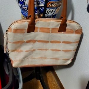 Genuine leather tye dye purse